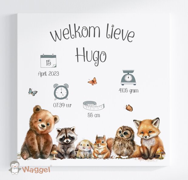 Geboorteschilderij Magic Forest