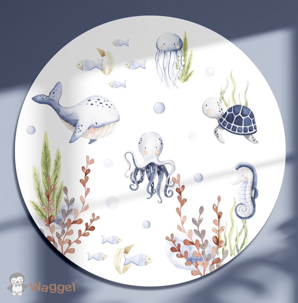 onderwaterwereld muurcirkel