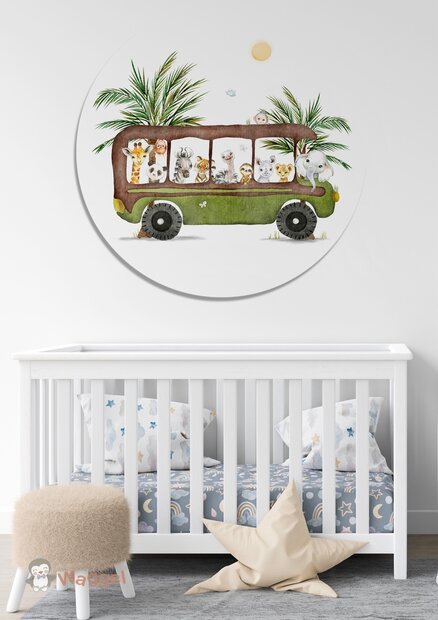 jungle bus muurcirkel