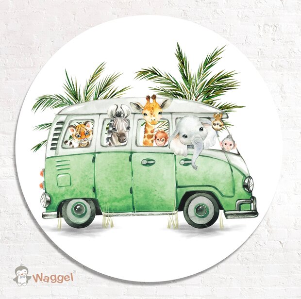 jungle bus muurcirkel