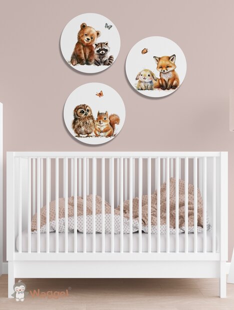 bosdieren muurcirkels