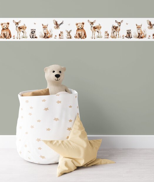 stickerrand bosdieren