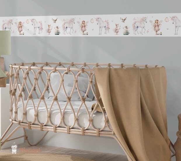 behangrand elfjes en eenhoorns