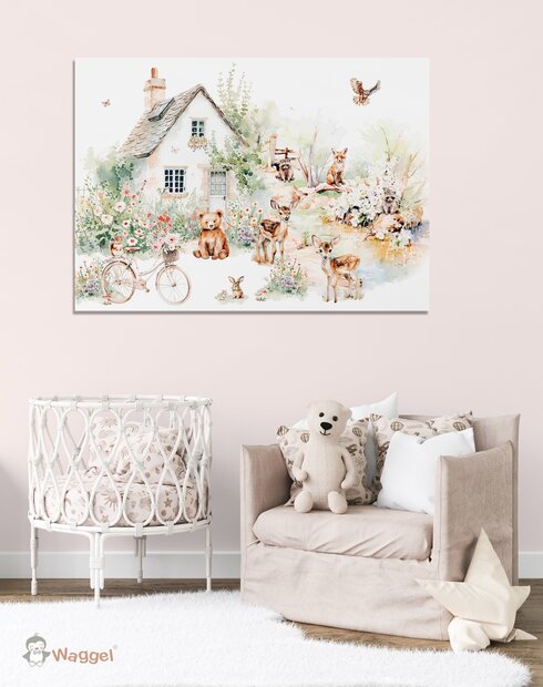 bosdieren muurdecoratie