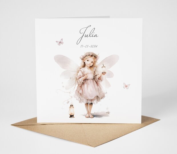 fairy tale geboortekaartje