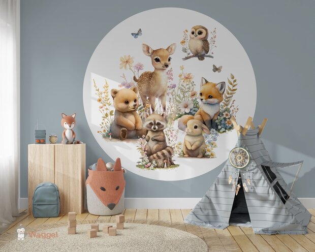 bosdieren behangcirkel