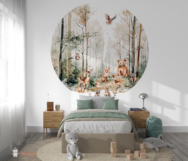 behangcirkel bosdieren