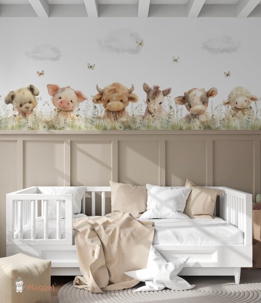 boerderijdieren behang