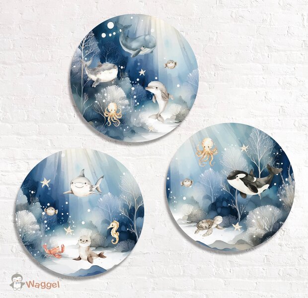 onderwaterwereld muurcirkels