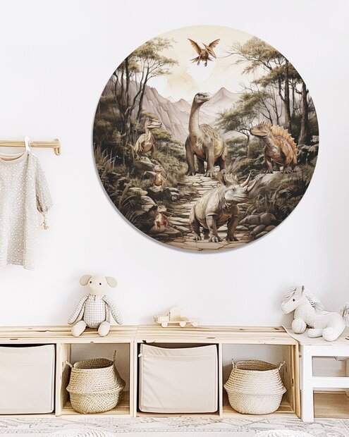 dinosaurus muurcirkel