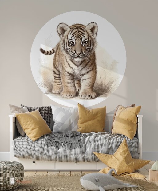 tijger muursticker