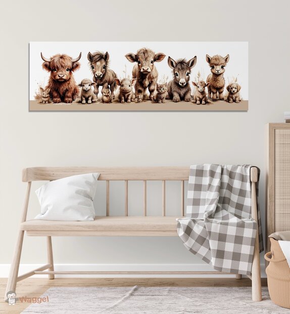 schilderij boerderijdieren