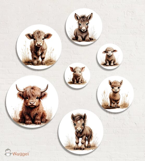 boerderijdieren muurstickers