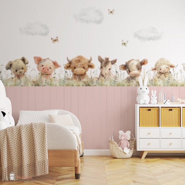 boerderijdieren behang