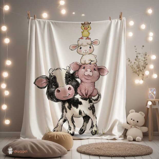 boerderijdieren deken