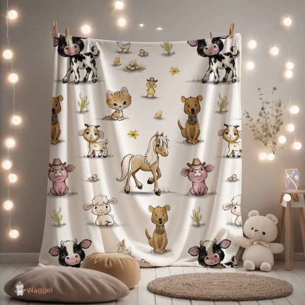 boerderijdieren deken