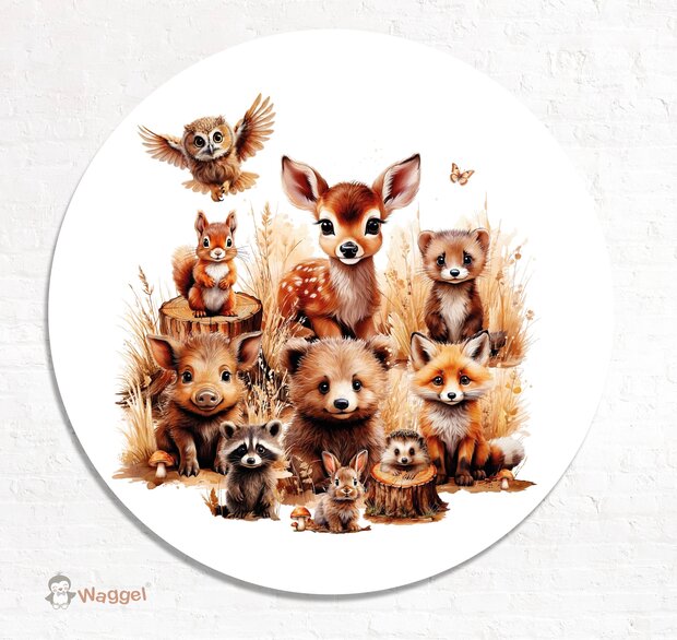 bosdieren muurcirkel