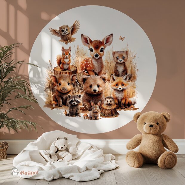 bosdieren behangcirkel