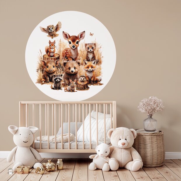 bosdieren muursticker