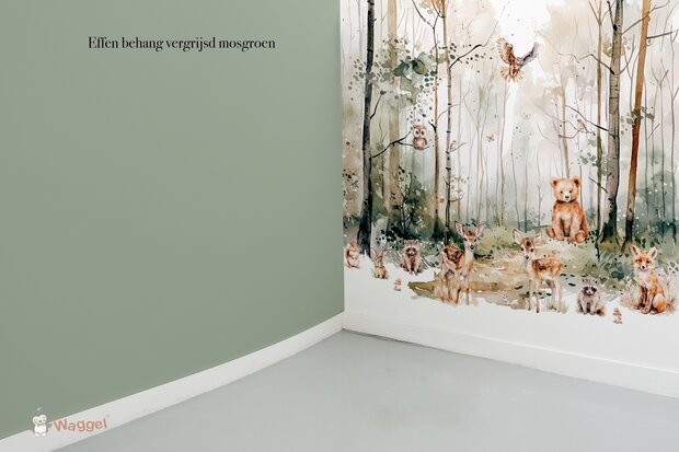 Behang effen op rol bijpassend bij Dreamy woods