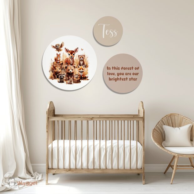 bosdieren muurcirkels