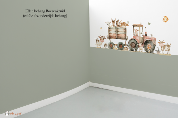 Behang effen op rol bijpassend bij Funny Farm