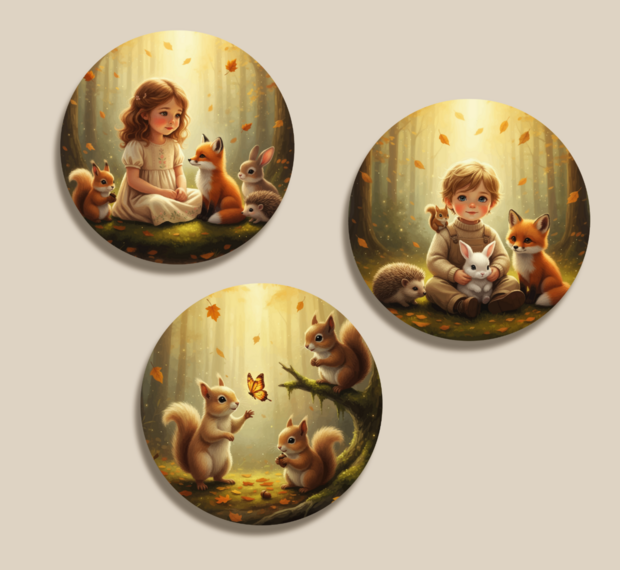 Muurcirkel set Whispering Woods 40 cm forex