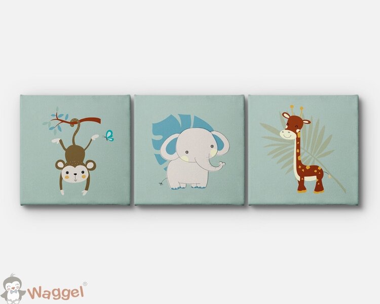 safari canvas met naam 