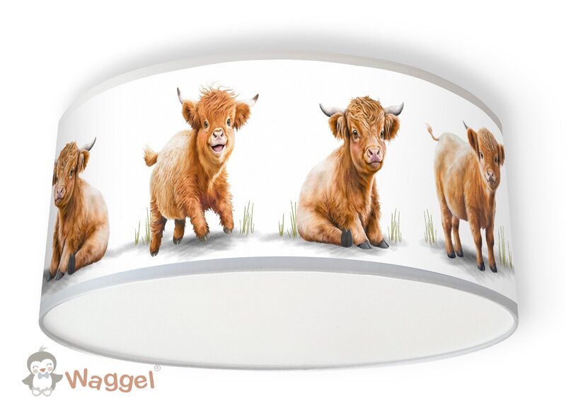 Plafondlamp Schotse Hooglanders