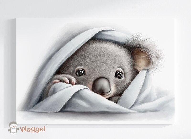 Canvasdoek Sweet dreams koala