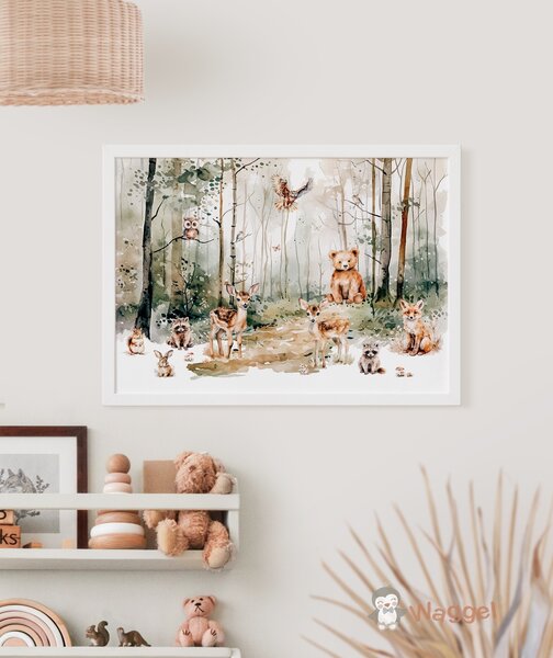 Poster 70x50 cm Dreamy woods