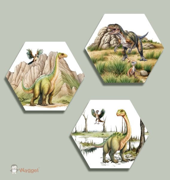 Hexagon set Dinosaur World