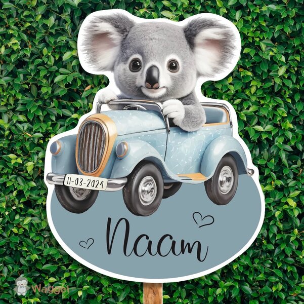 koala geboortebord
