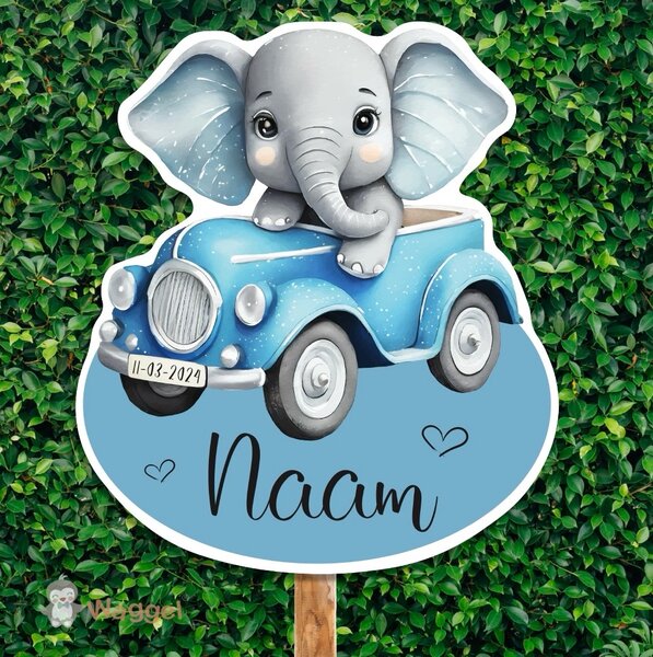 olifant geboortebord