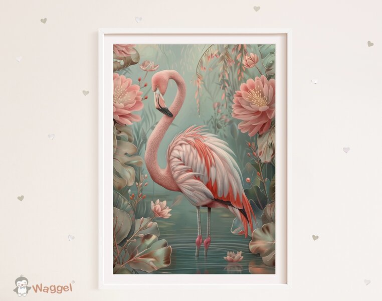 Poster Wildlife flamingo