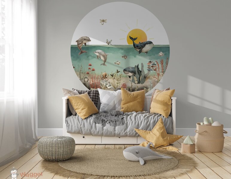 Behangcirkel Sea life