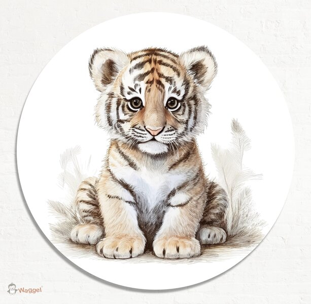 tijger muurcirkel