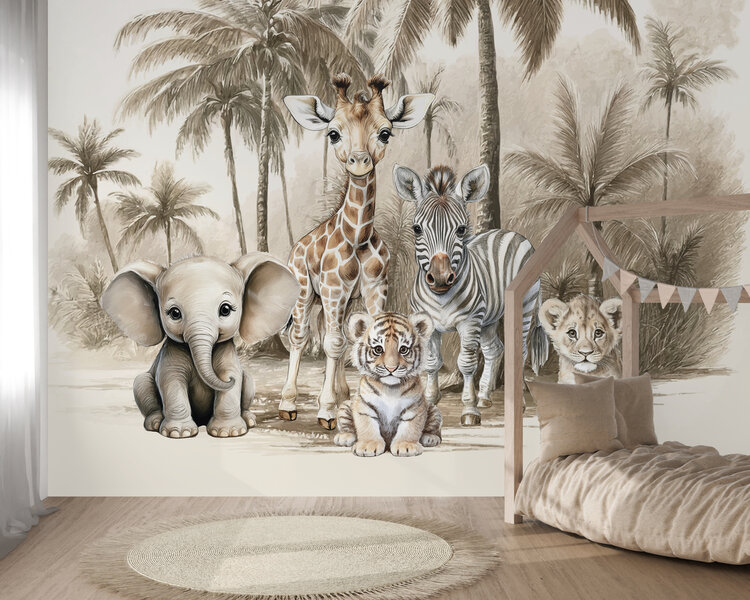 babykamer behang