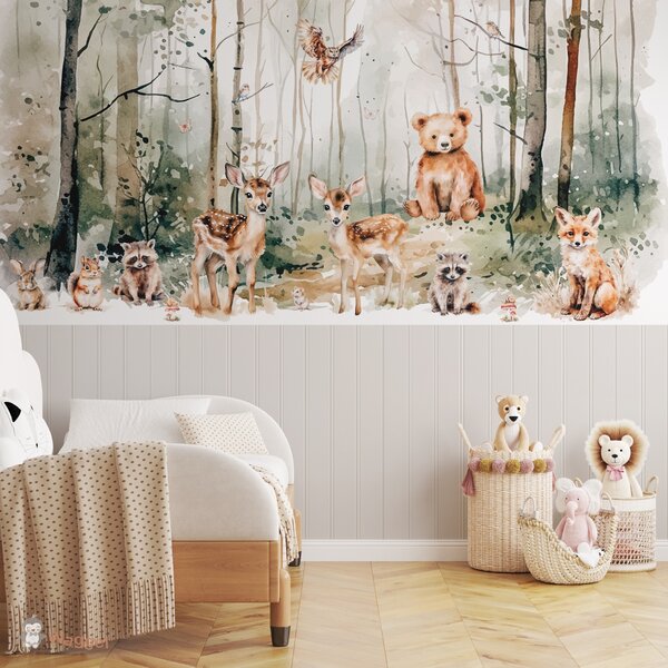 bosdieren behang