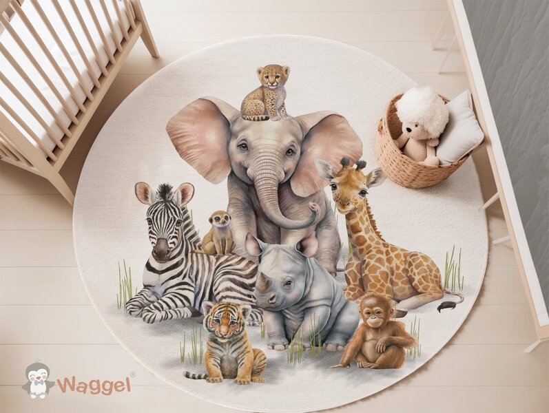 Vloermat African jungle 120 cm sale