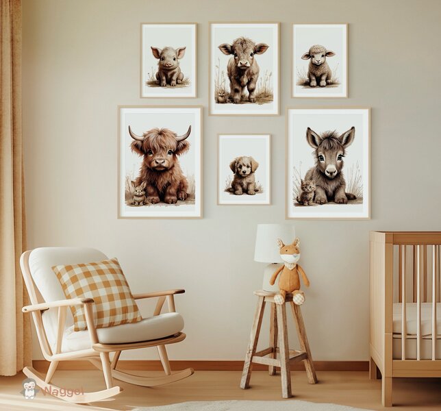 boerderijdieren posters