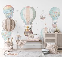 jungle luchtballonnen behang