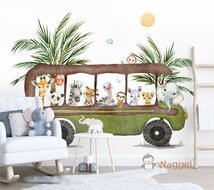 jungle bus behang