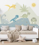 Behang dino&acute;s bergen