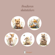 bosdieren sluitstickers