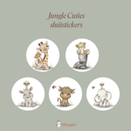 jungle cuties sluitstickers