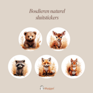 bosdieren sluitstickers