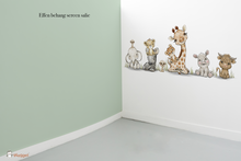 Behang effen op rol bijpassend bij Jungle cuties halve muur en lambrisering