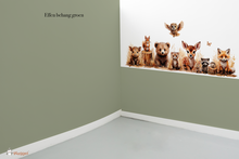 Behang effen op rol bijpassend bij bosdieren naturel gekleurde onderzijde