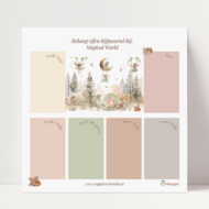 Behang sample effen bijpassend bij Magical world